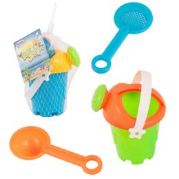 48 of Mini Watering Can Sand Toys 3 Piece Set