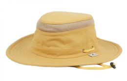 12 Pieces Outdoor Safari With Chin Cord Strap In Tan - Cowboy & Boonie Hat
