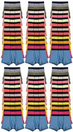 72 Pieces 72 Pack Of Mens Boxer Briefs Underwear Bulk, 100% Cotton, Soft, Comfortable, Assorted Colorful Brief (medium, 72 Pack Assorted) - Mens Underwear