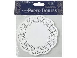 36 pieces 100 Piece Round Paper Doilies - Party Paper Goods