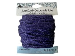 108 pieces 32.8 Ft. Purple Jute Cord - Craft Tools
