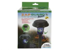 6 Bulk Zap Guard Deluxe Solar Powered Chemical Free Outdoor Light And Bug Zapper