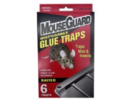 72 pieces Mouseguard 6 Pack Baited Blue Mouse Traps In Pdq Display - Pest Control