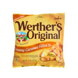 12 pieces Candy Werthers Original Creamy Caramel Filled 5.5 Oz Peg Bag - Food & Beverage