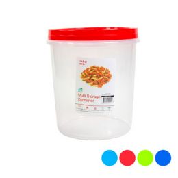 24 Bulk Storage Container 10.5 Qt 10.0l Screw Top 4 Color Lids Clearbottom #crystal 9 - 14791