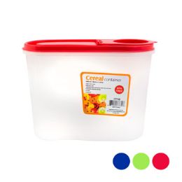 48 Wholesale Food Storage Cereal Cont 3.38qt 108.2 Oz 3 Color Lids #5112