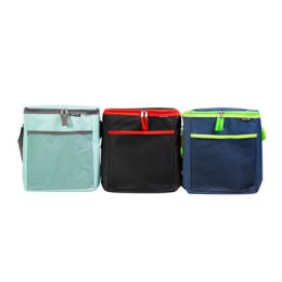 6 pieces Cooler 18can Vertical Insulated W/zip Top 3assorted Seen2 - Cooler & Lunch Bags