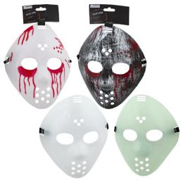 36 Wholesale Mask Hockey 4ast Plastic/adult