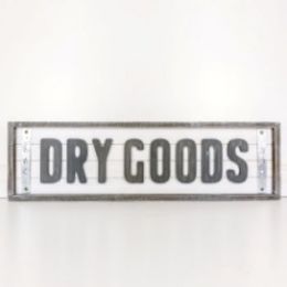 6 Wholesale Wall Decor 36x10 Dry Goods