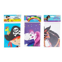 48 Bulk Party Games Paper Pin The Tail Donkey/unicorn/pirate Pbh UnicrN-Tail&horn/piratE-Stache