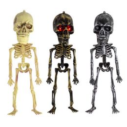 18 pieces Skeleton Big Head W/lighT-up - Halloween