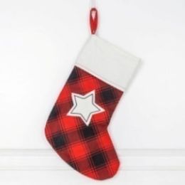 36 of Stocking 11.5x16 Star Red
