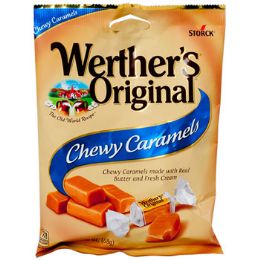 12 pieces Werthers Original Chewy Caramel 2.4 Oz Peg Bag - Food & Beverage