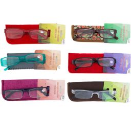 144 pieces Readers With Case Asstd Diopters - Reading Glasses