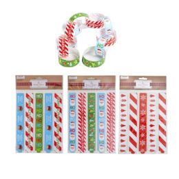 48 Wholesale Paper Chain Diy 100pc Christmas