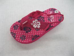 24 Pieces Infant Girls Summer Flip Flop Sandals Floral Pattern - Girls Flip Flops