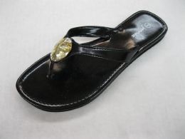 18 Wholesale Women Large Gem Crystal Summer Flip Flop Sandals