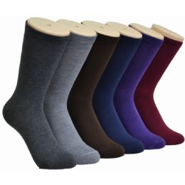 360 Wholesale Ladies Assorted Solid Color Crew Socks Size 9-11