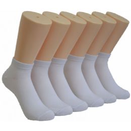 480 Wholesale Women's Low Cut Sock Solid White