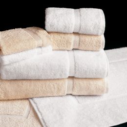24 Wholesale Strong And Durable Cotton Poly Blend Top Quality Salon Towel Size 16x27 In White
