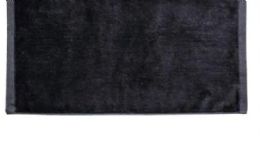 24 Pieces Terry Velour Hand Towels Size 16x27 In Black - Bath Towels
