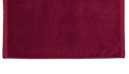 24 Pieces Terry Velour Hand Towels Size 16x27 In Burgandy - Bath Towels