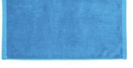 24 Pieces Terry Velour Hand Towels Size 16x27 In Sky Blue - Bath Towels