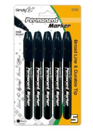 72 Packs 5ct Permanent Marker - Markers