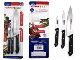 96 Pieces 3pc Knife Set - Kitchen Cutlery