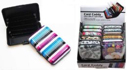 48 Wholesale Card Wallet Assorted Colors