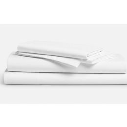 Wholesale Organic Bamboo Sheet Set Queen Size In White Color