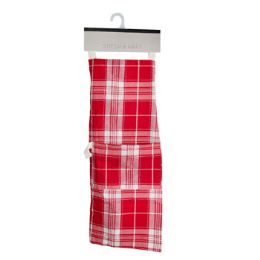 12 Wholesale Apron Perry Plaid Red 30x33