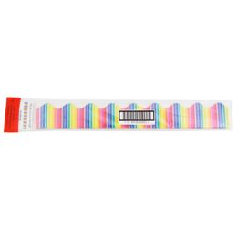 96 Wholesale Btc Borders Rainbow Stripe 2.25in X 18in Pp .99