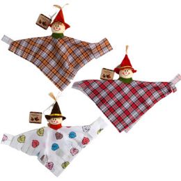 24 pieces Hanging Decor Harvest Shrouded Scarecrow 14in 3asst Harv ht - Hanging Decorations & Cut Out