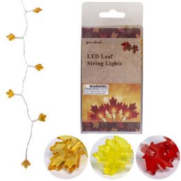 48 pieces Harvest Leaves 10 Led String - Thanksgiving