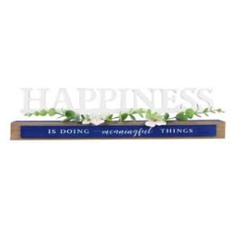 12 Wholesale Tabletop Sign Flower Happiness