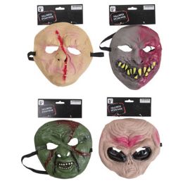 24 pieces Mask Halloween Spooky 4ast - Halloween