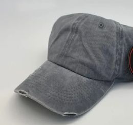 24 Wholesale Cap Men Women Plain Dad Hats Low Profile Pigment Dyed Grey Ball Cap