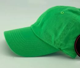 24 Wholesale Cap Men Women Plain Dad Hats Low Profile Green Ball Cap