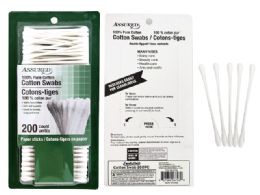 24 Pieces 200 Piece Cotton Swab - Cotton Balls & Swabs