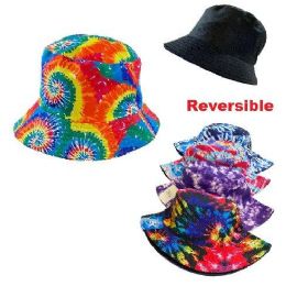 24 Wholesale Tie Dye Bucket Hat