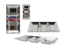 96 of 2 Piece 3 Section Serving Tray
