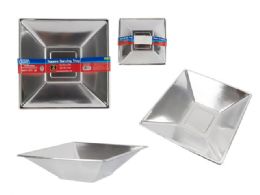 72 Pieces 2 Piece Square Serving Tray In Silver - Serving Trays