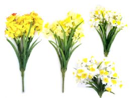 24 Wholesale Daffodil 36 Flower Bouquet Assorted Colors