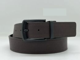 12 Wholesale Men's Dress Casual Every Day Belt In Brown