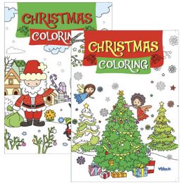 24 Pieces Coloring Book Christmas 80 Pg 2 Asst In Pdq - Coloring & Activity Books