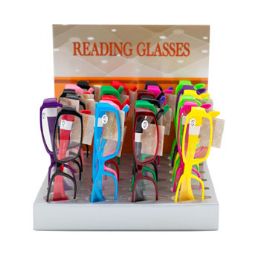 144 Bulk Readers Colorful Assorted Styles24pc Counter Display
