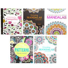 48 Pieces Adult Coloring Mandalas 6 Asstd32 Pg Foil Cover - Coloring & Activity Books