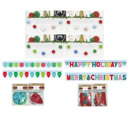 36 pieces Banner/garland Christmas 6ast Felt Or Paper Banner/pom Garland Pbh - Party Banners