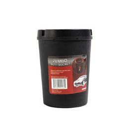 24 pieces Ashtray Auto Butt Bucket Jumbo W/lid 4dia X 5.3h Upc Label - Ashtrays